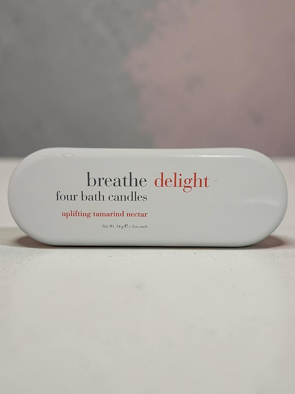 breathe delight four bath candles - uplifting tamarind nectar